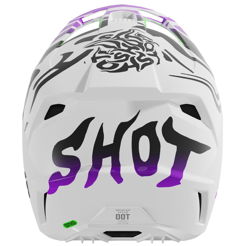 Bērnu motokrosa ķivere Shot Ghost violeta