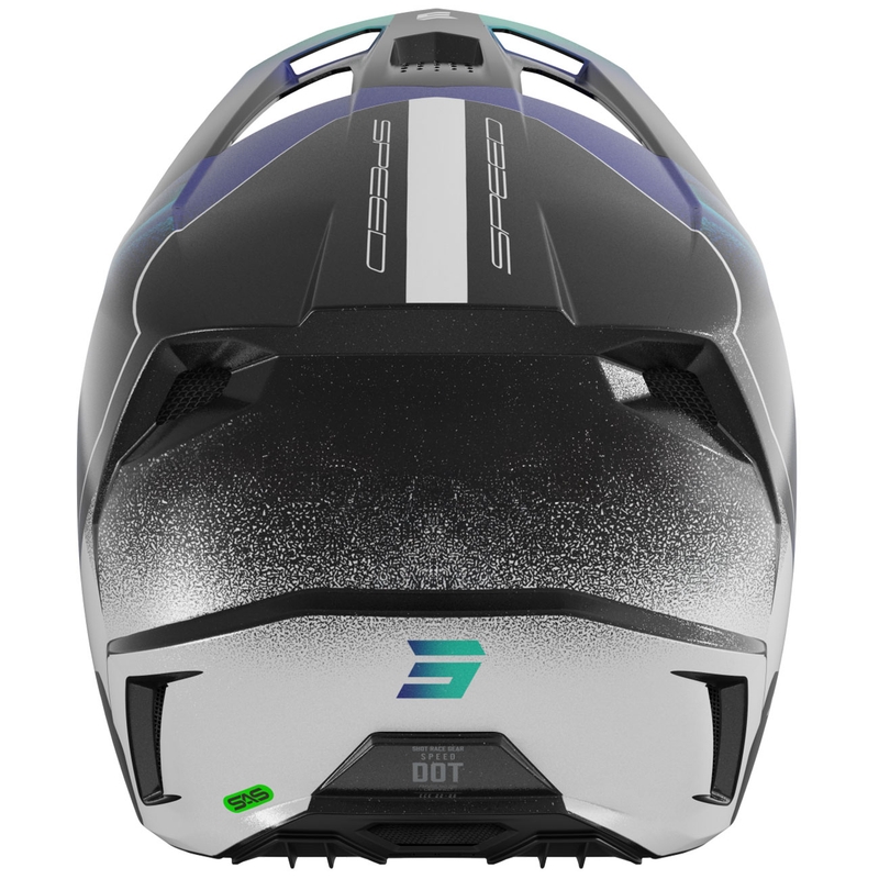 Bērnu motokrosa ķivere Shot Speed Olymp pearl blue