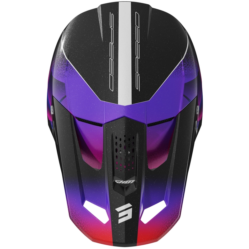 Bērnu motokrosa ķivere Shot Speed Olymp pearl purple