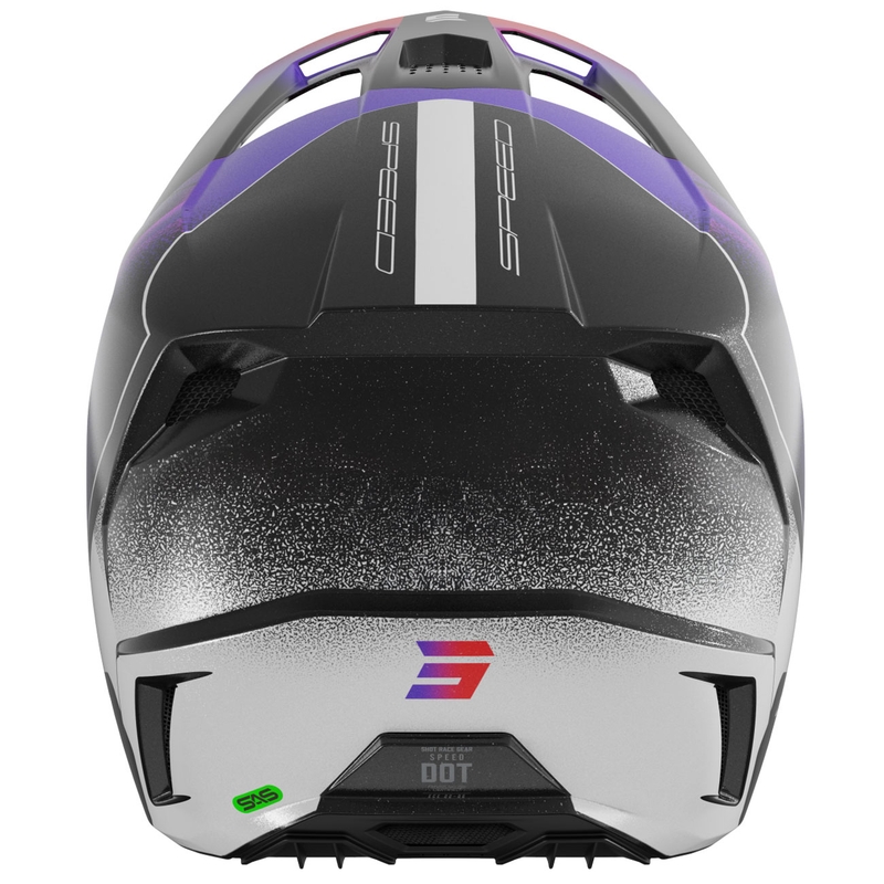 Bērnu motokrosa ķivere Shot Speed Olymp pearl purple