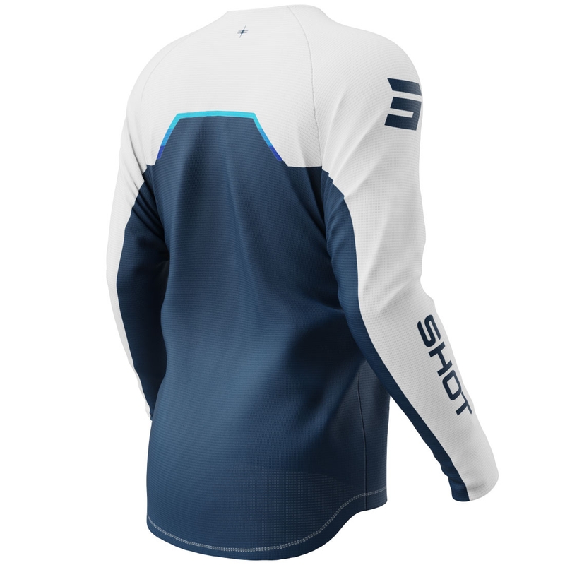 Bērnu motokrosa krekliņš Shot Draw Daytona blue