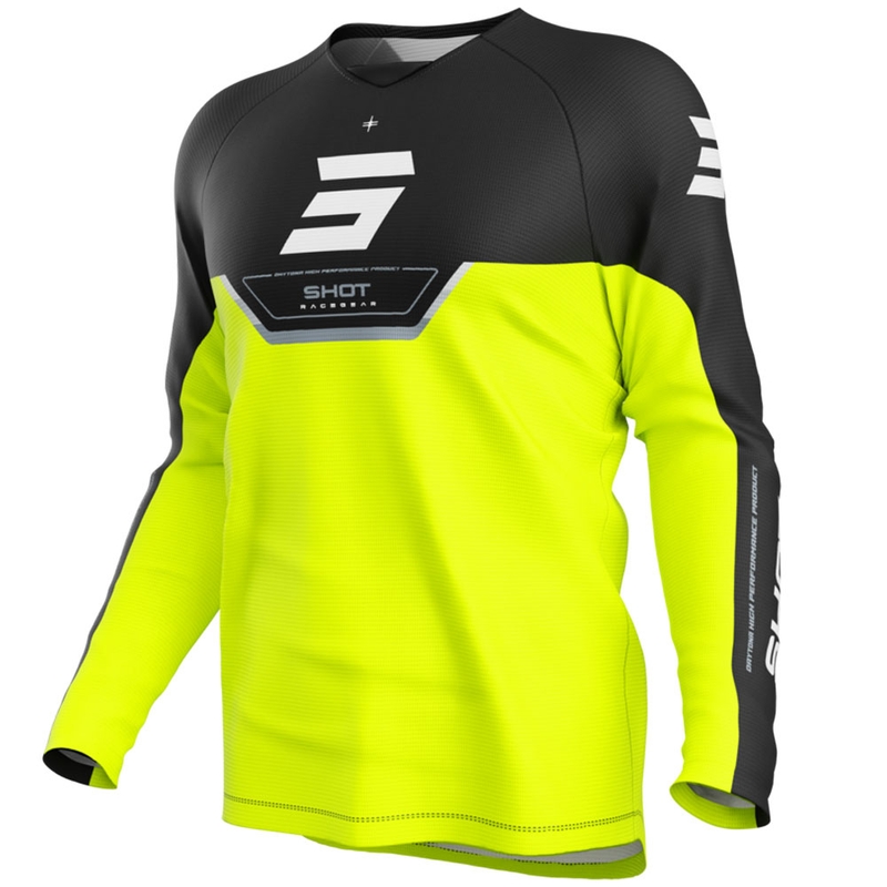 Bērnu motokrosa krekls Shot Draw Daytona fluo dzeltens
