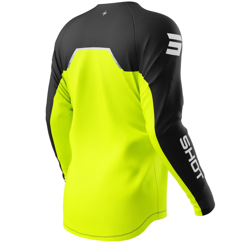 Bērnu motokrosa krekls Shot Draw Daytona fluo dzeltens