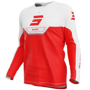 Bērnu motokrosa krekls Shot Draw Daytona sarkans
