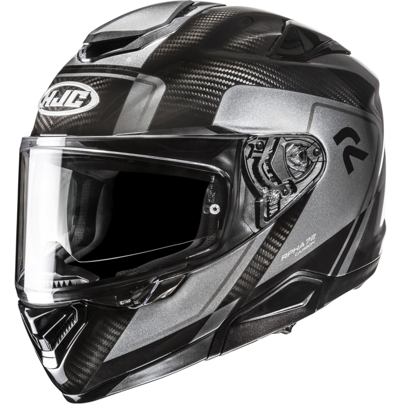 Integrēta motociklista ķivere HJC RPHA 72 Carbon Fynex MC5 melns-pelēks