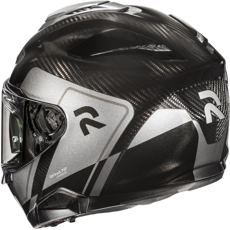 Integrēta motociklista ķivere HJC RPHA 72 Carbon Fynex MC5 melns-pelēks