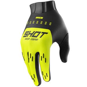 Bērnu motokrosa cimdi Shot Race Evo fluo dzeltens