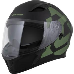 Cassida Orbit Grind integrālā moto ķivere matēta melna-tumši zaļa