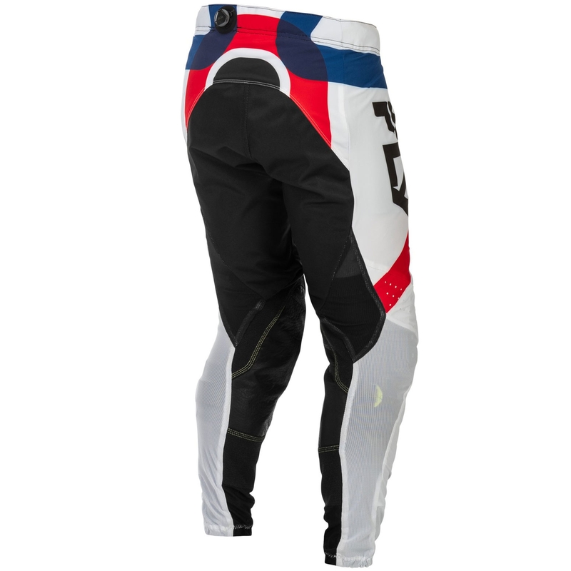 Motokrosa bikses FLY Racing-USA Lite Se Glory sarkanbaltsarkans-zils