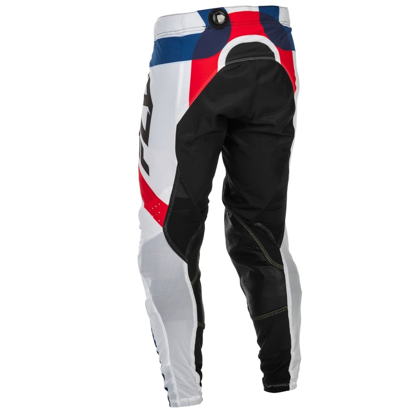Motokrosa bikses FLY Racing-USA Lite Se Glory sarkanbaltsarkans-zils