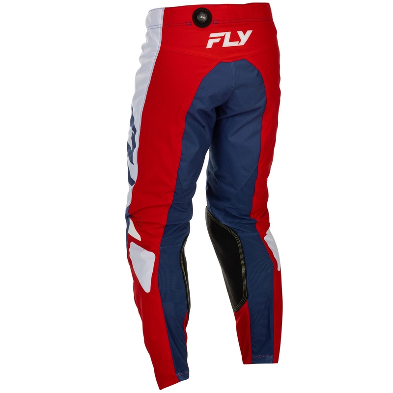 Motokrosa bikses FLY Racing - ASV Kinetic sarkanā, baltā un zilā krāsā