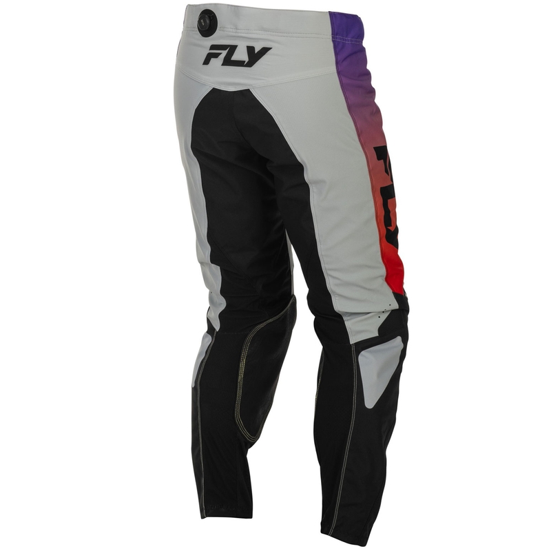Motokrosa bikses FLY Racing - ASV Kinetic pelēk-arkanā-violetā-melnā krāsā