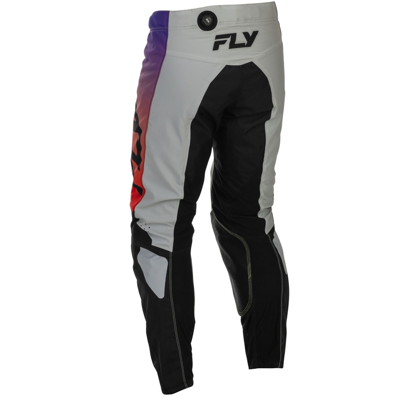 Motokrosa bikses FLY Racing - ASV Kinetic pelēk-arkanā-violetā-melnā krāsā