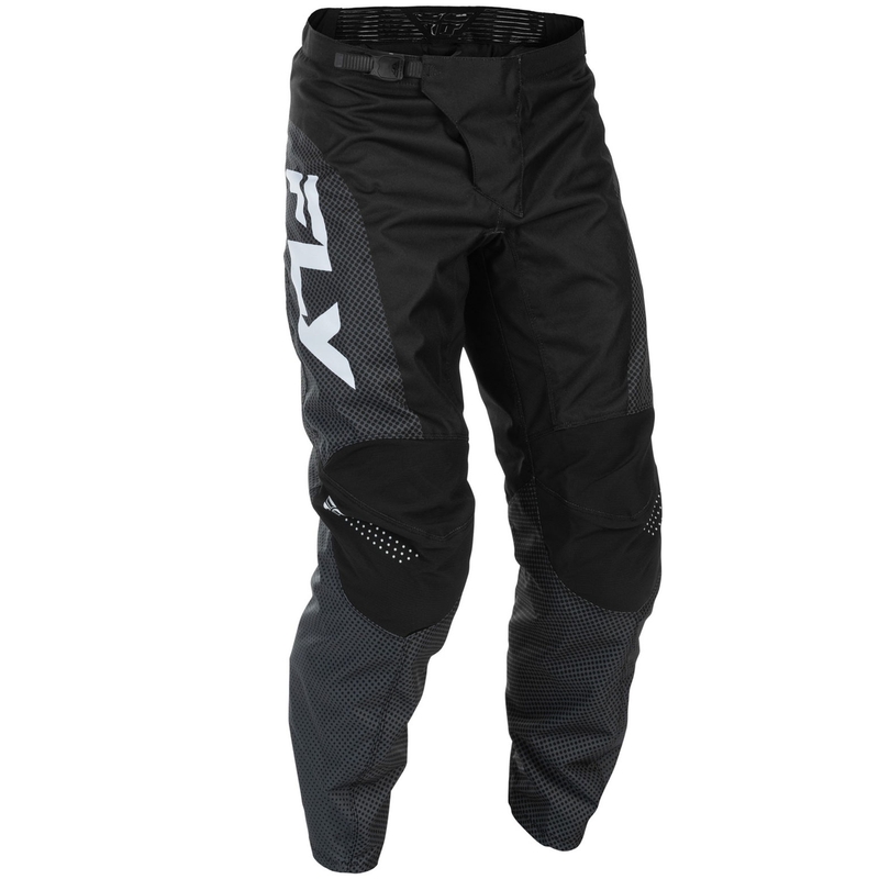 Motokrosa bikses FLY Racing - ASV F-16 melnā un baltā krāsā