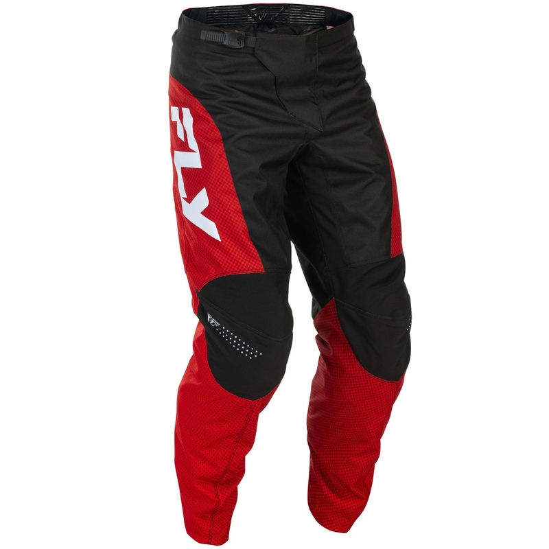 Motokrosa bikses FLY Racing - ASV F-16 sarkanā-melnā-baltā krāsā