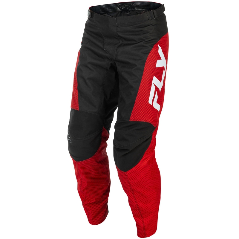 Motokrosa bikses FLY Racing - ASV F-16 sarkanā-melnā-baltā krāsā