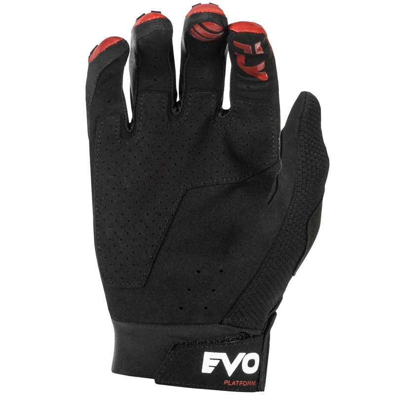 Motokrosa cimdi FLY Racing Evolution DST sarkani-melni-pelēki