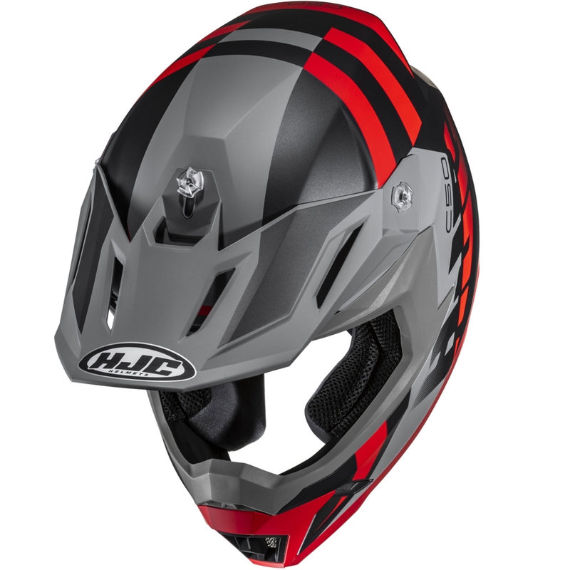 Motokrosa ķivere HJC C50 Mirage MC3H melna-pelēka-sarkana