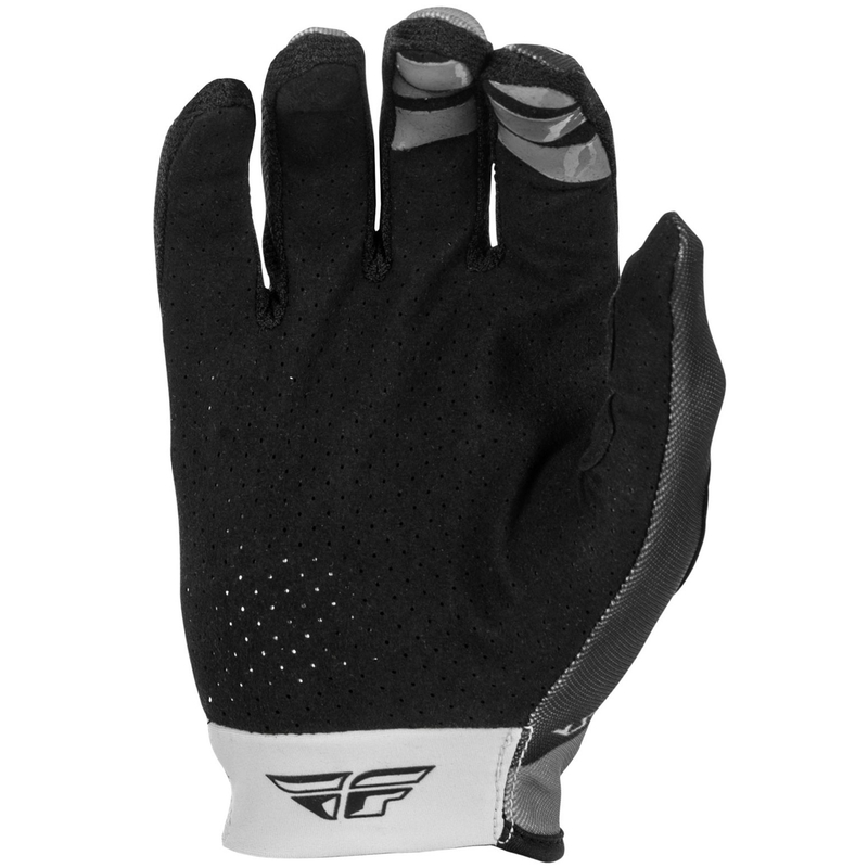 Motokrosa cimdi FLY Racing - USA Lite pelēki melni melni