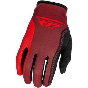 Motokrosa cimdi FLY Racing - USA Lite melni-sarkani