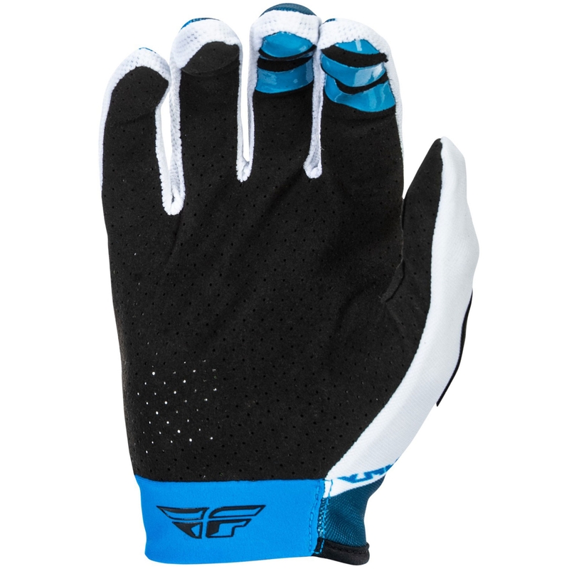 Motokrosa cimdi FLY Racing - USA Lite zili un balti