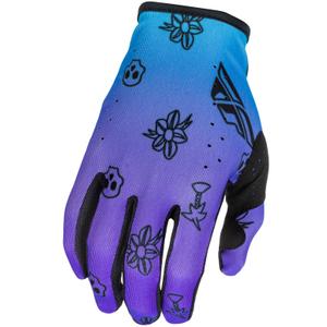 Motokrosa cimdi FLY Racing - USA Lite Outline purpursarkani-zili-melni-melni