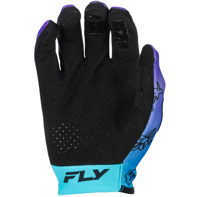 Motokrosa cimdi FLY Racing - USA Lite Outline purpursarkani-zili-melni-melni