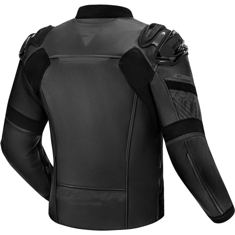 Shima Bandit 2.0 melna ādas motocikla jaka