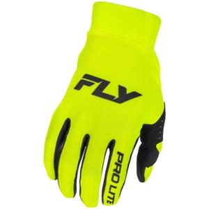 Motokrosa cimdi FLY Racing - USA Pro Lite hi-vis melni