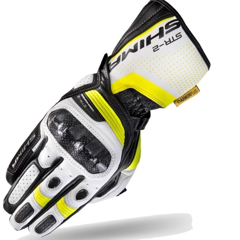 Cimdi Shima STR-2 melns-balts-fluo dzeltens
