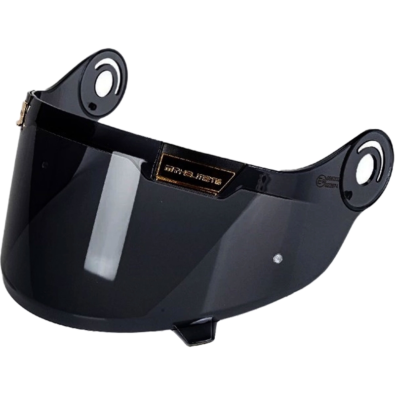 Plexi MT-V-32 Max Vision ķiverēm Jarama/Jarama SV tumšs ar zelta detaļām