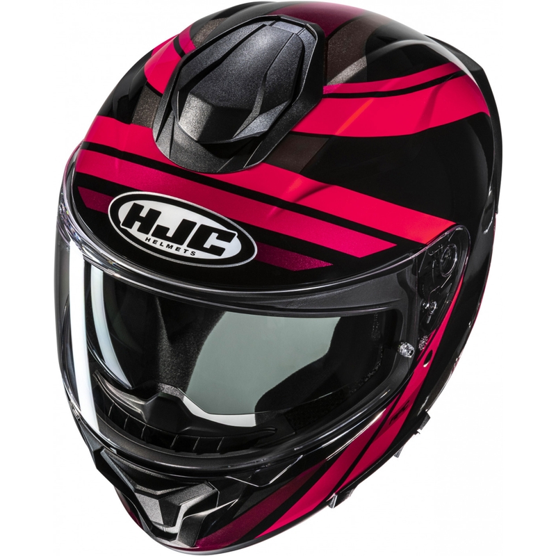 Integrēta motociklistu ķivere HJC C71 Faber MC1 melns-arkans