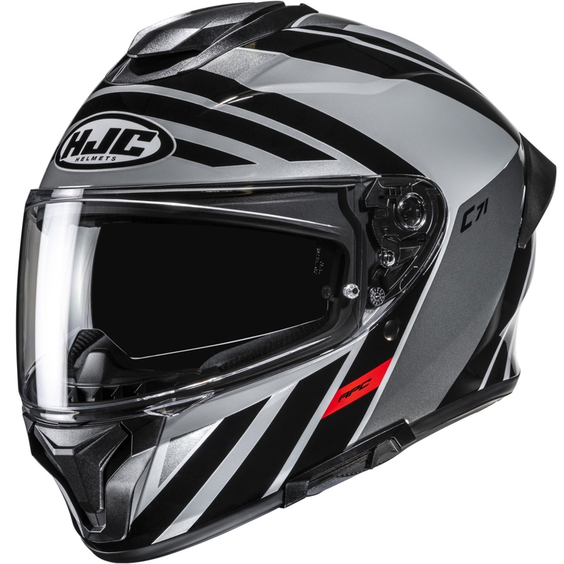 Integrālā motociklistu ķivere HJC C71 Faber MC5 melns-pelēks