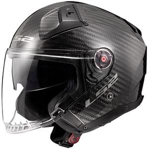 Atvērtā moto ķivere LS2 OF603 Infinity II Carbon-06 melna spīdīga