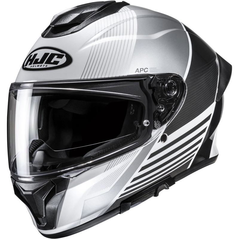 Integrēta motocikla ķivere HJC C71 Morix MC5 melns-sudrabs