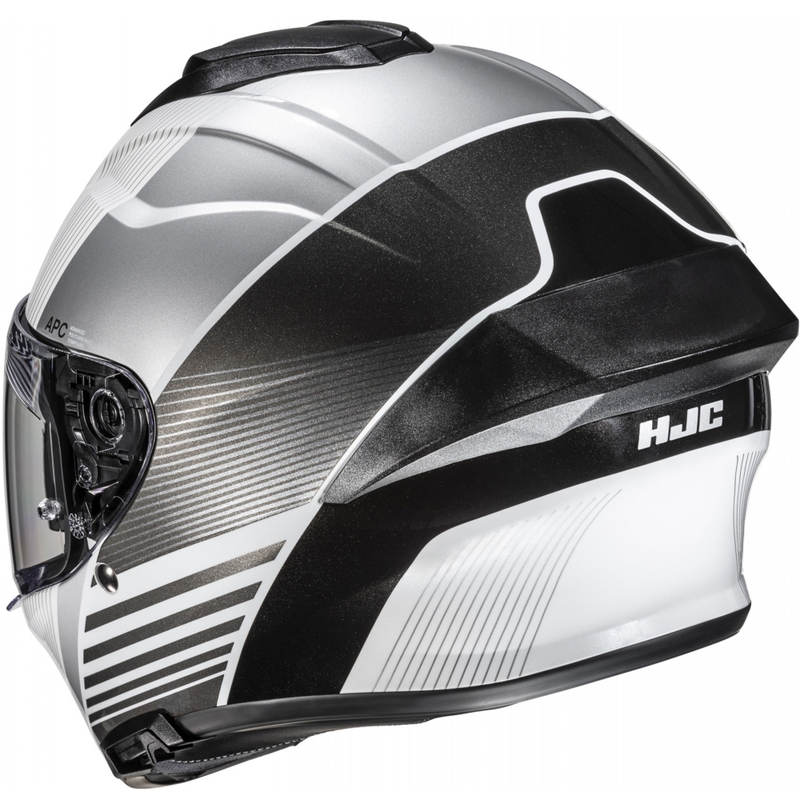 Integrēta motocikla ķivere HJC C71 Morix MC5 melns-sudrabs