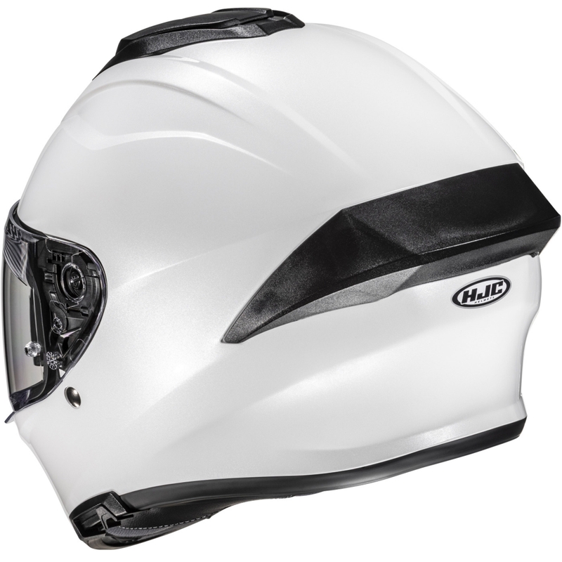 HJC C71 Solid perlamutra balta integrālā motocikla ķivere