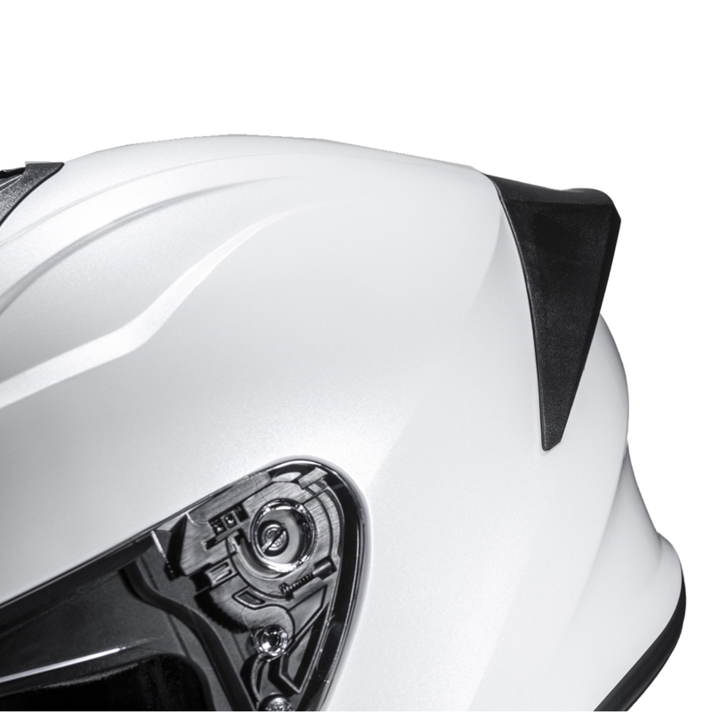 HJC C71 Solid perlamutra balta integrālā motocikla ķivere