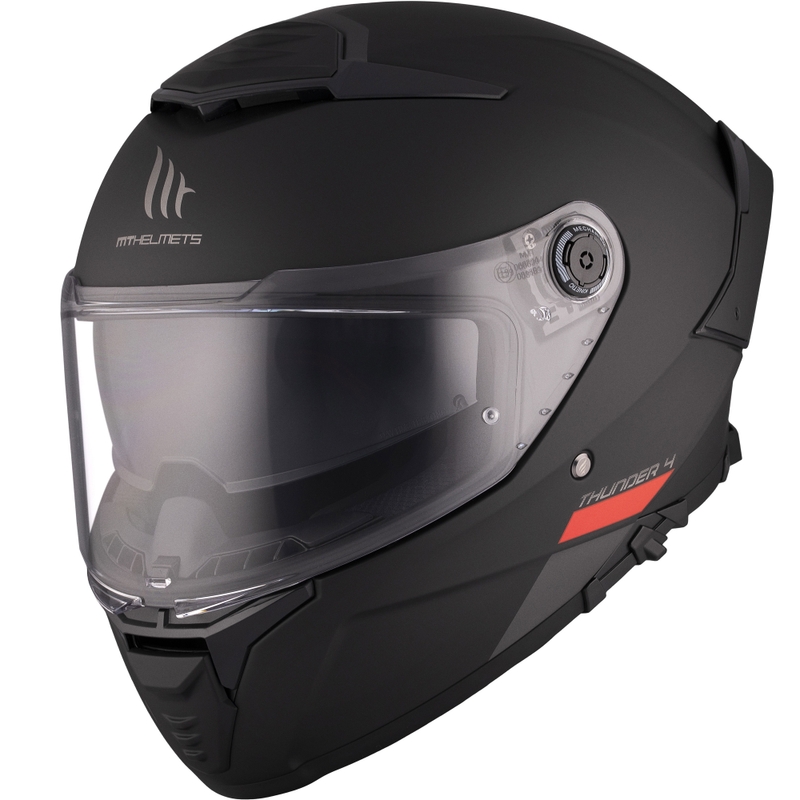 Pilna izmēra motocikla ķivere MT FF118SV Thunder 4 SV melna matēta