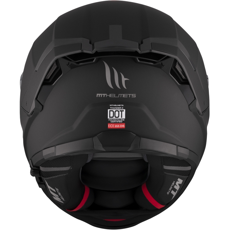 Pilna izmēra motocikla ķivere MT FF118SV Thunder 4 SV melna matēta