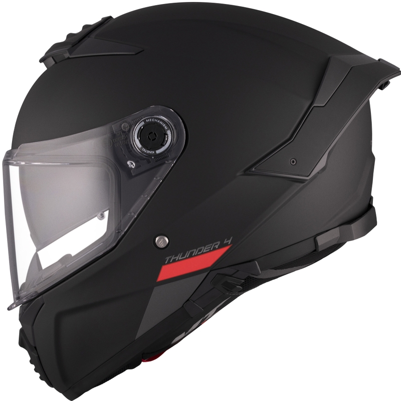 Pilna izmēra motocikla ķivere MT FF118SV Thunder 4 SV melna matēta