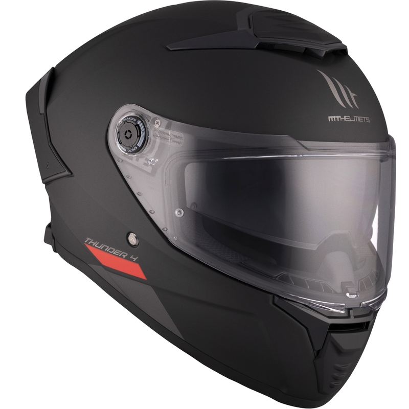 Pilna izmēra motocikla ķivere MT FF118SV Thunder 4 SV melna matēta