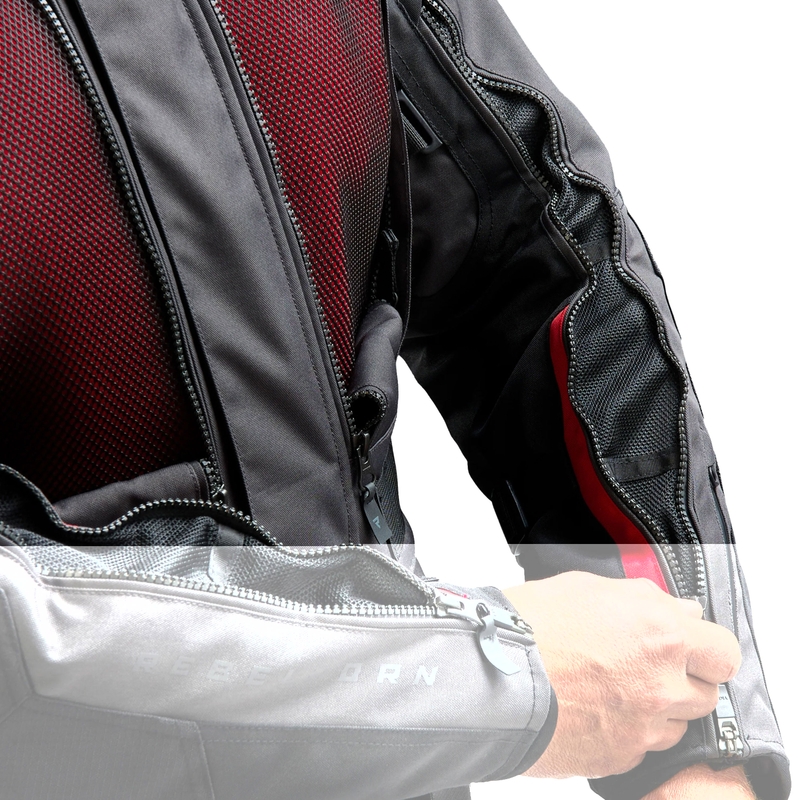 Rebelhorn Cubby V melna-antracīta-sarkana motocikla jaka