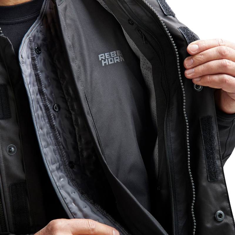 Rebelhorn Cubby V melna-antracīta-sarkana motocikla jaka