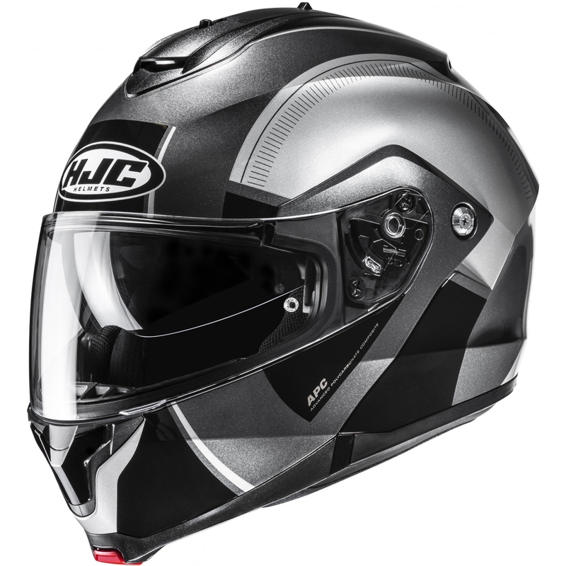 HJC C91N Jyn MC5 melns un sudraba flip-up motociklu ķivere