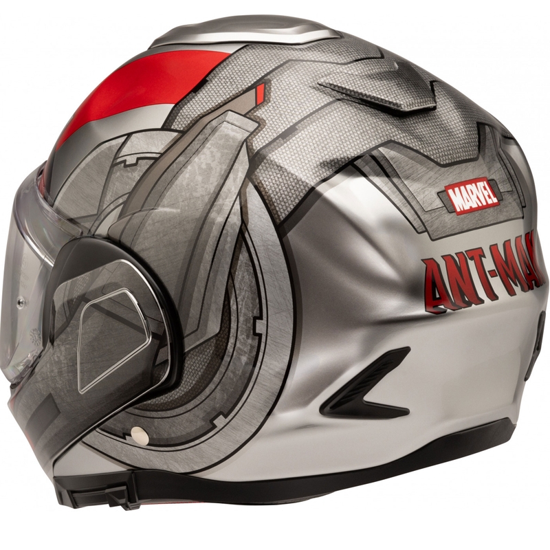 HJC F100 Ant-Man Marvel MC1 pelēk-arkana flip-up motociklu ķivere