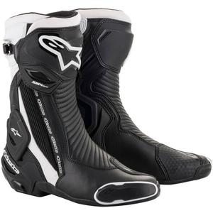 Alpinestars SMX Plus 2 melni un balti motocikla zābaki