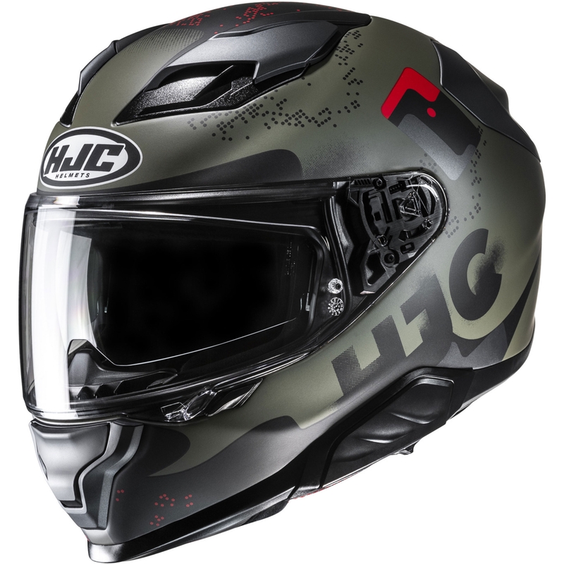 Integrēta motocikla ķivere HJC F71 Faco MC1SF haki melna