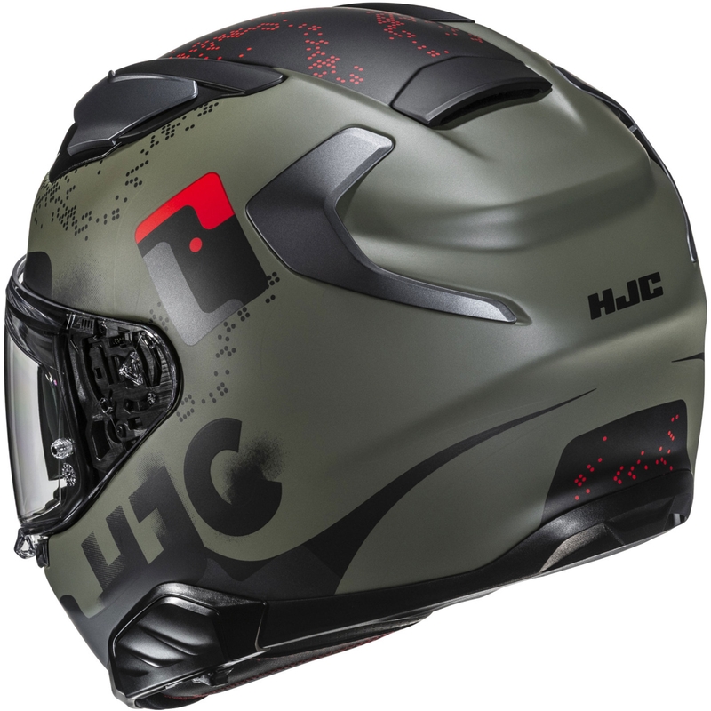 Integrēta motocikla ķivere HJC F71 Faco MC1SF haki melna