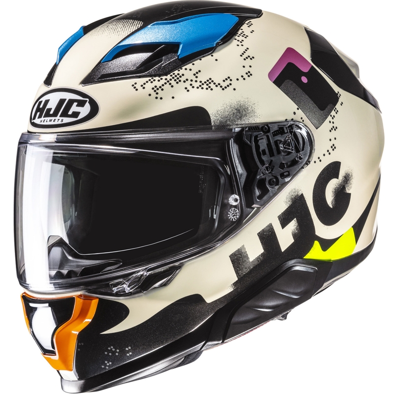 Integrēta motocikla ķivere HJC F71 Faco MC28 multicolor